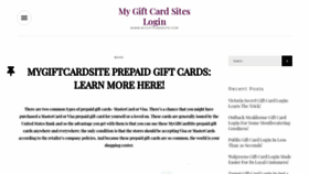 What Mygiftcardsiteslogin.com website looked like in 2019 (4 years ago)
