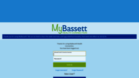 What Mybassetthealthconnection.org website looked like in 2019 (4 years ago)