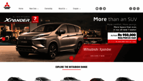What Mitsubishi-motors.mu website looked like in 2019 (4 years ago)