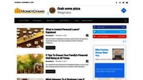 What Moneygyaan.com website looked like in 2019 (4 years ago)