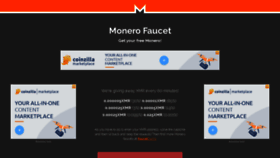 What Monerofaucet.info website looked like in 2019 (4 years ago)