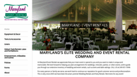 What Marylandeventrentals.com website looked like in 2019 (4 years ago)