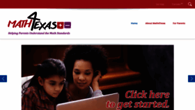 What Math4texas.org website looked like in 2019 (4 years ago)