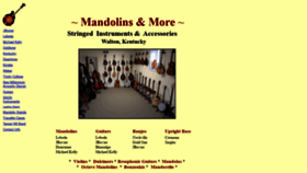 What Mandolins.net website looked like in 2019 (4 years ago)