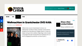 What Monstersandcritics.de website looked like in 2019 (5 years ago)