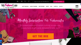 What Myfashioncrate.com website looked like in 2019 (4 years ago)