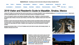 What Mazatlanvisit.com website looked like in 2019 (4 years ago)