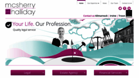 What Mcsherryhalliday.co.uk website looked like in 2019 (4 years ago)