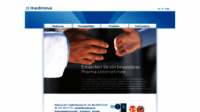 What Medinova.ch website looked like in 2019 (5 years ago)