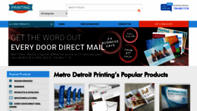 What Metrodetroitprinting.com website looked like in 2019 (4 years ago)