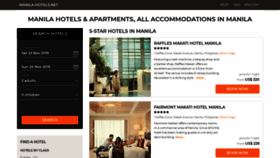 What Manila-hotels.net website looked like in 2019 (4 years ago)