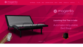 What Magentamattress.com website looked like in 2019 (4 years ago)