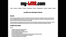 What My-lms.com website looked like in 2019 (4 years ago)