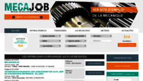 What Mecajob.fr website looked like in 2019 (4 years ago)