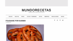 What Mundorecetas.com website looked like in 2019 (4 years ago)