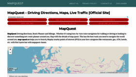 What Map-quest.co website looked like in 2019 (4 years ago)