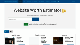 What Myworthweb.com website looked like in 2019 (4 years ago)