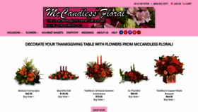 What Mccandlessfloralinc.com website looked like in 2019 (4 years ago)