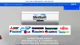 What Minisplitsuperstore.com website looked like in 2019 (4 years ago)