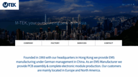What M-tek.com.hk website looked like in 2019 (4 years ago)