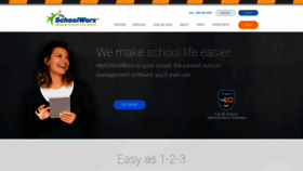 What Myschoolworx.com website looked like in 2019 (4 years ago)