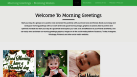 What Morninggreetings.com website looked like in 2019 (4 years ago)