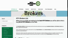 What Mt4brokerslist.com website looked like in 2019 (4 years ago)