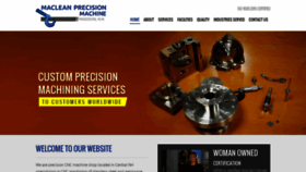 What Macleanprecision.com website looked like in 2019 (4 years ago)