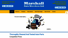 What Marshallauto.com website looked like in 2019 (4 years ago)