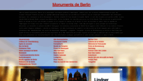 What Monumentsdeberlin.com website looked like in 2019 (4 years ago)