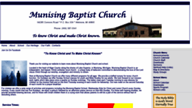 What Munisingbaptistchurch.com website looked like in 2019 (4 years ago)