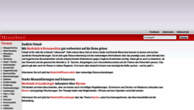 What Medizinfo.de website looked like in 2019 (4 years ago)