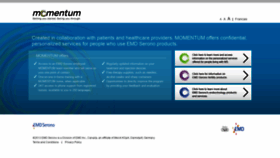 What Mymomentum.ca website looked like in 2019 (4 years ago)