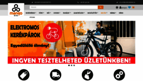 What Mangobike.hu website looked like in 2019 (4 years ago)