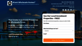 What Miamiwholesalehomes.net website looked like in 2019 (4 years ago)