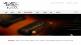 What Mjsmusicschool.com website looked like in 2019 (4 years ago)