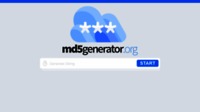 What Md5generator.org website looked like in 2019 (4 years ago)