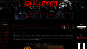 What Mysticcrypt.com website looked like in 2019 (4 years ago)