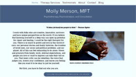 What Mollymerson.com website looked like in 2019 (4 years ago)