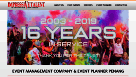 What Malaysia-events.com website looked like in 2019 (4 years ago)