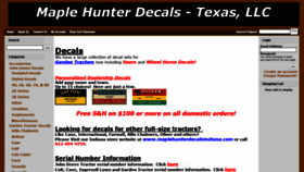 What Maplehunterdecalstexas.com website looked like in 2019 (5 years ago)