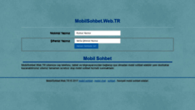 What Mobilsohbet.web.tr website looked like in 2019 (4 years ago)