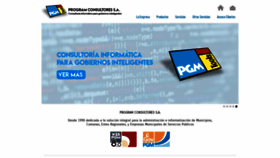What Municipalidad.com website looked like in 2019 (4 years ago)