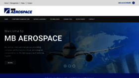 What Mbaerospace.com website looked like in 2019 (4 years ago)
