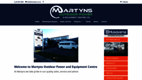 What Martyns.co.nz website looked like in 2019 (4 years ago)