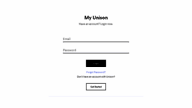 What Myunison.com website looked like in 2019 (4 years ago)