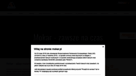 What Mokar.pl website looked like in 2019 (4 years ago)