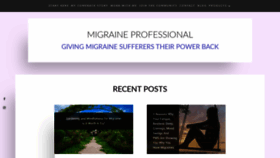 What Migraineprofessional.com website looked like in 2019 (4 years ago)