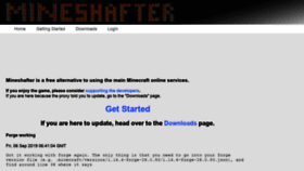 What Mineshafter.info website looked like in 2019 (4 years ago)