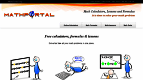 What Mathportal.org website looked like in 2019 (4 years ago)